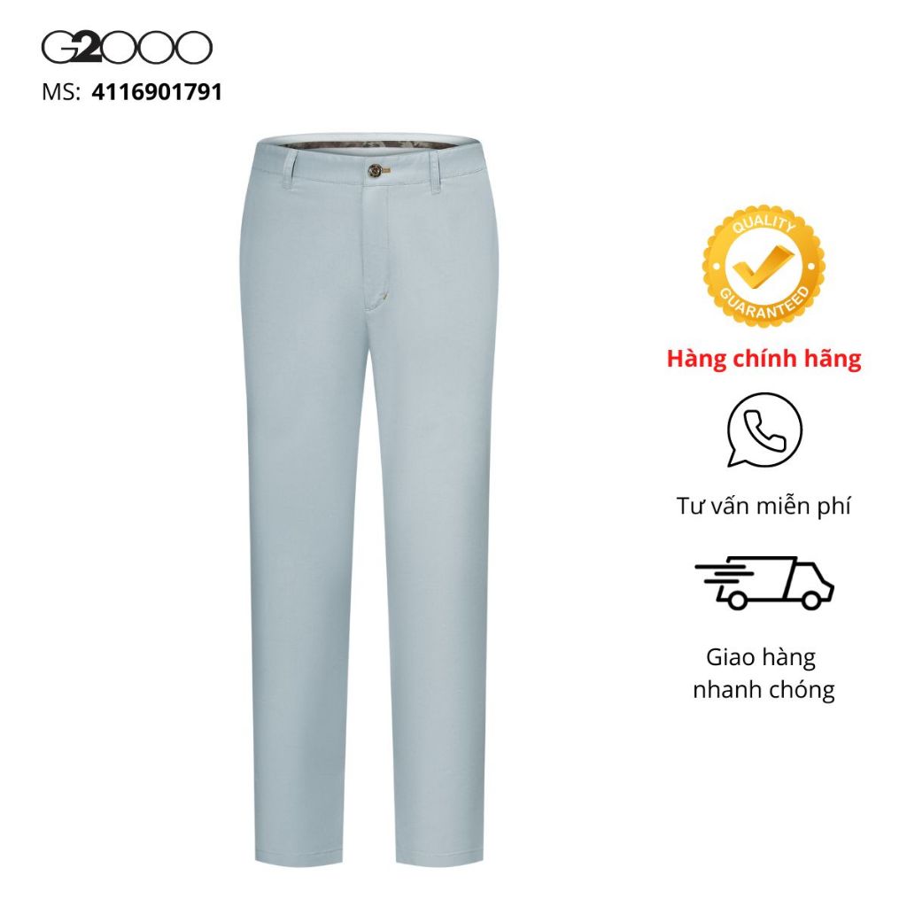 Quần Kaki Nam G2000 (4116901791) Màu Xám