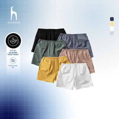 Quần short nam PAGANI vải dù nhám co giãn, trượt nước, form trên gối trẻ trung, năng động - HUSSIO
