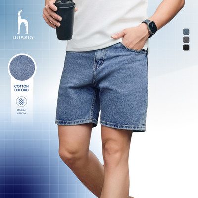 [SALE LẺ SIZE] Quần Short nam BLUE JEAN cao cấp, trẻ trung, lịch lãm, chuẩn form - HUSSIO
