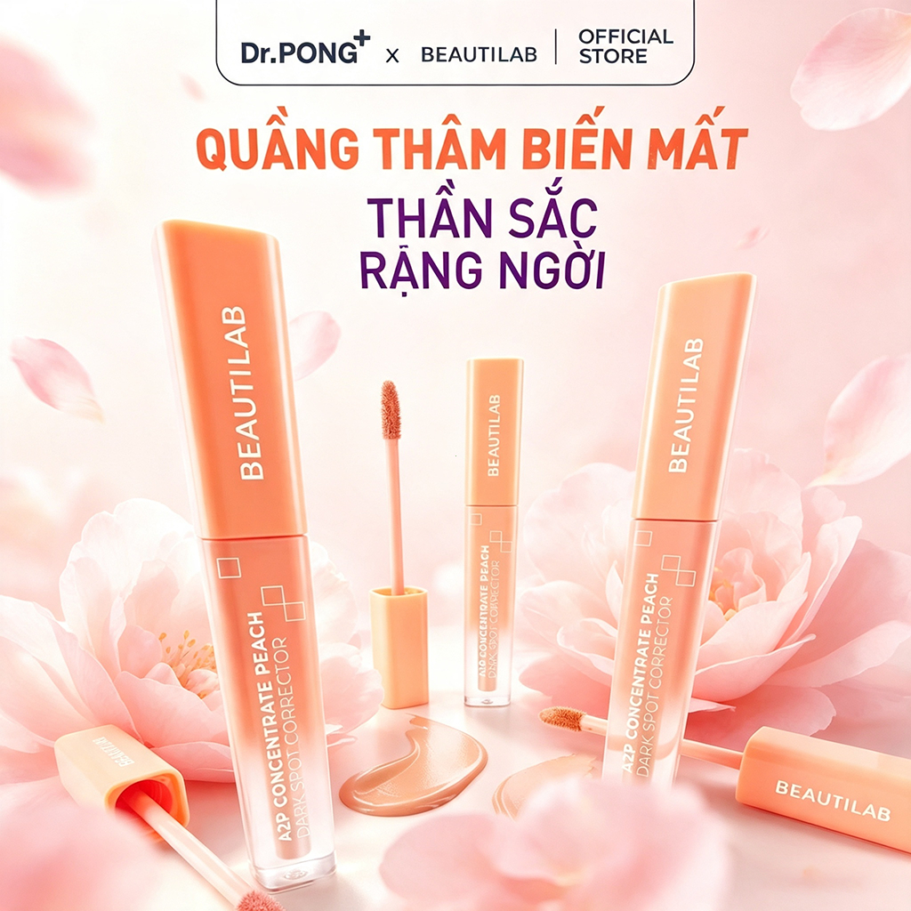 BEAUTILAB A2P – Kem che khuyết điểm triệt sắc thâm mụn, quầng thâm, nâng tone – Peach 2.5g