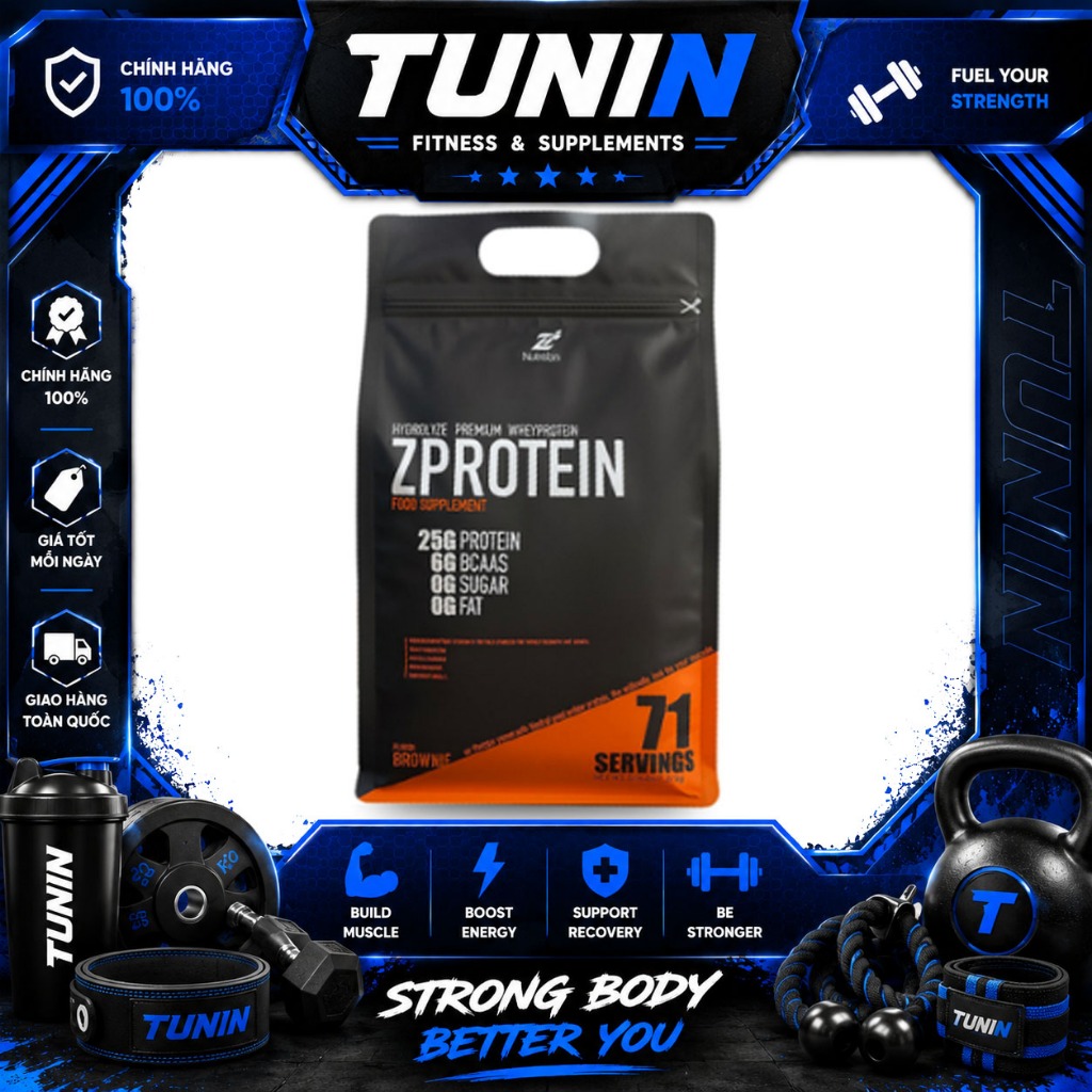 Z Nutrition Hydrolysed Whey Isolate 5lbs – Whey Protein Thủy Phân Hấp Thu Nhanh Chính Hãng