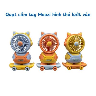 [QUÀ TẶNG KHÔNG BÁN] Quạt cầm tay Moozi hình thú lướt ván