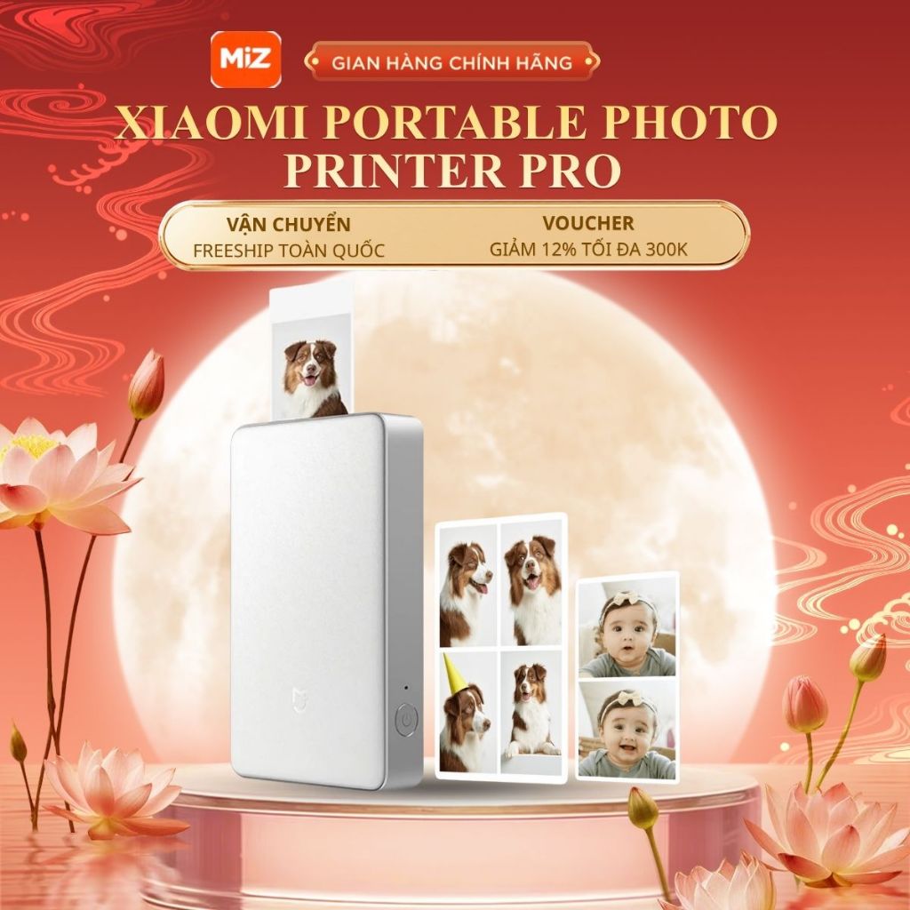 Máy in ảnh Xiaomi Portable Photo Printer Pro, in sắc nét - Bảo hành 12 Tháng chính hãng