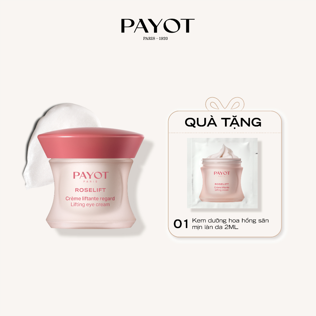 Kem dưỡng mắt hoa hồng săn mướt da PAYOT LIFTING EYE CREAM 15ml