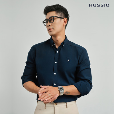 Áo Sơ Mi Độn Vai chất liệu Oxford cao cấp, form regular thoải mái, sang trọng lịch lãm - HUSSIO