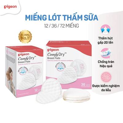 Tấm lót thấm sữa Pigeon cho mẹ sau sinh chống tràn hiệu quả - miếng dán thấm sữa COMFYDRY chính hãng