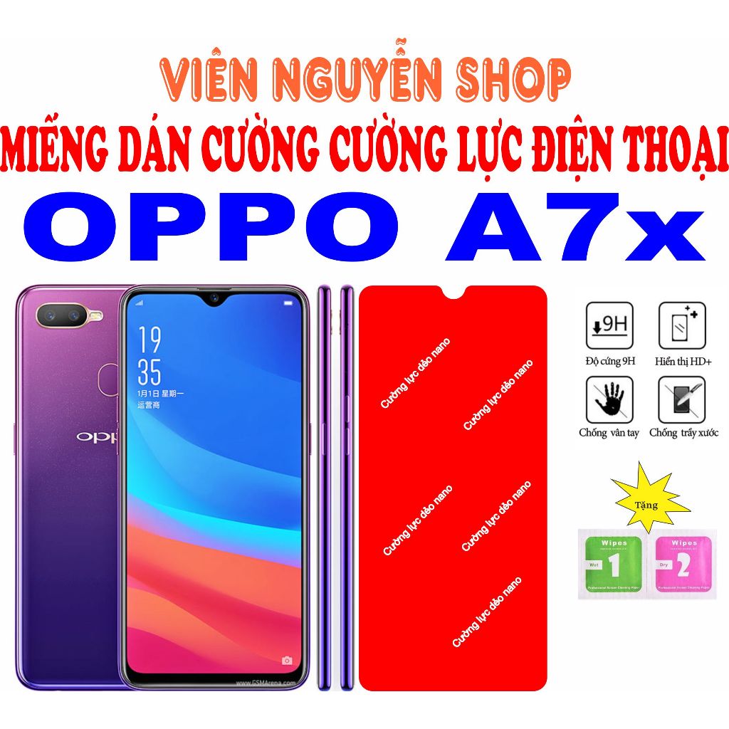Kính cường lực dẻo cho điện thoại OPPO A7X