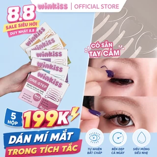 Kích mí WINKISS Có Tay Cầm Dễ Dán Không Cần Dụng Cụ - Miếng Kích Mí Tạo Mí Tự Nhiên, Bám Chắc, Không Lộ Keo