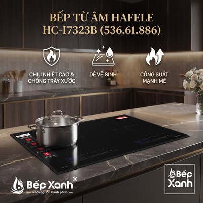 [HOT 2026] Bếp Từ 2 Vùng Nấu Hafele HC-I7323B 536.61.886 Chính Hãng - Fullbox, Bảo Hành Toàn Quốc, Công Nghệ Đức