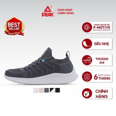 [HÀNG MỚI VỀ] Giày Chạy Bộ Thể Thao Nam PEAK, Giày Running - Giày Nhẹ, Đế Êm, Thoáng Khí EW2207H