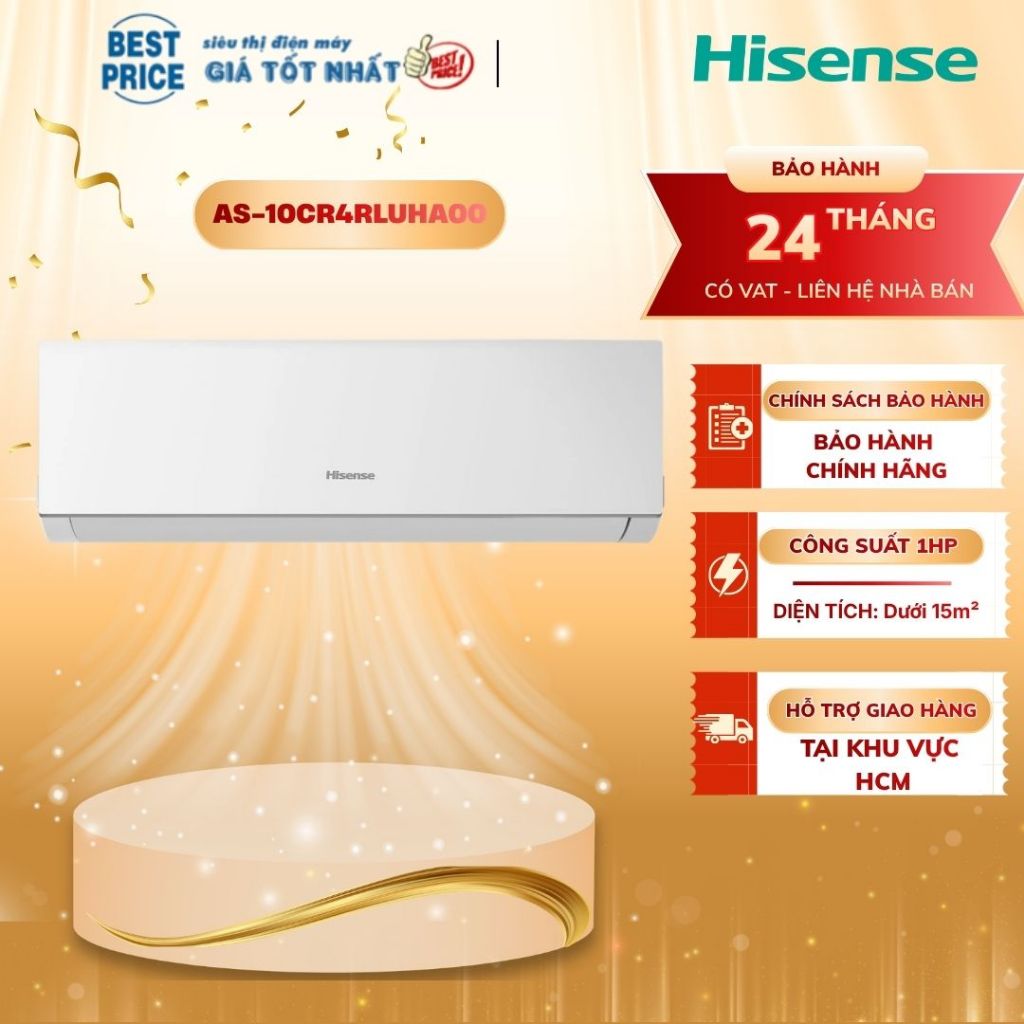 Máy lạnh Hisense 1HP AS-10CR4RLUHA00