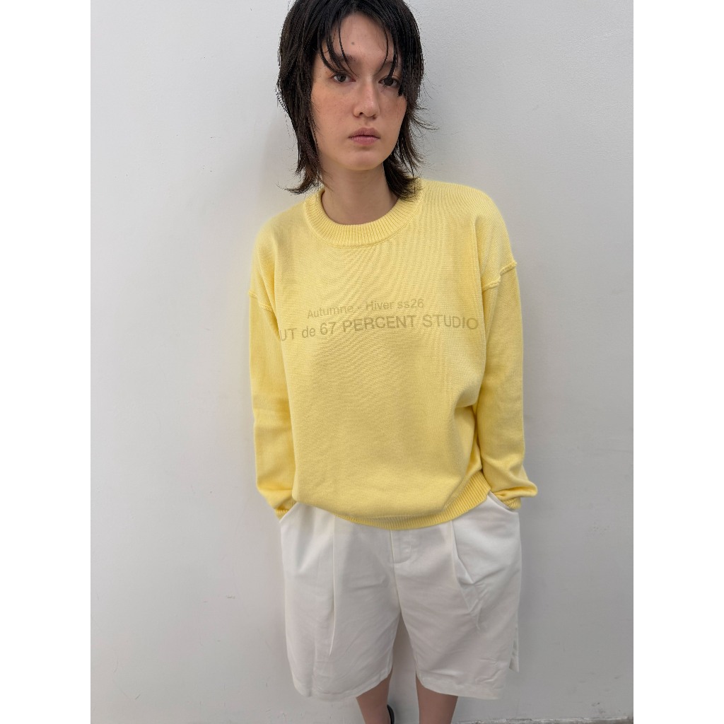 Áo Len Dài Tay In Chữ 4 Màu 67PERCENT / 67% - AUTUMNE SWEATER