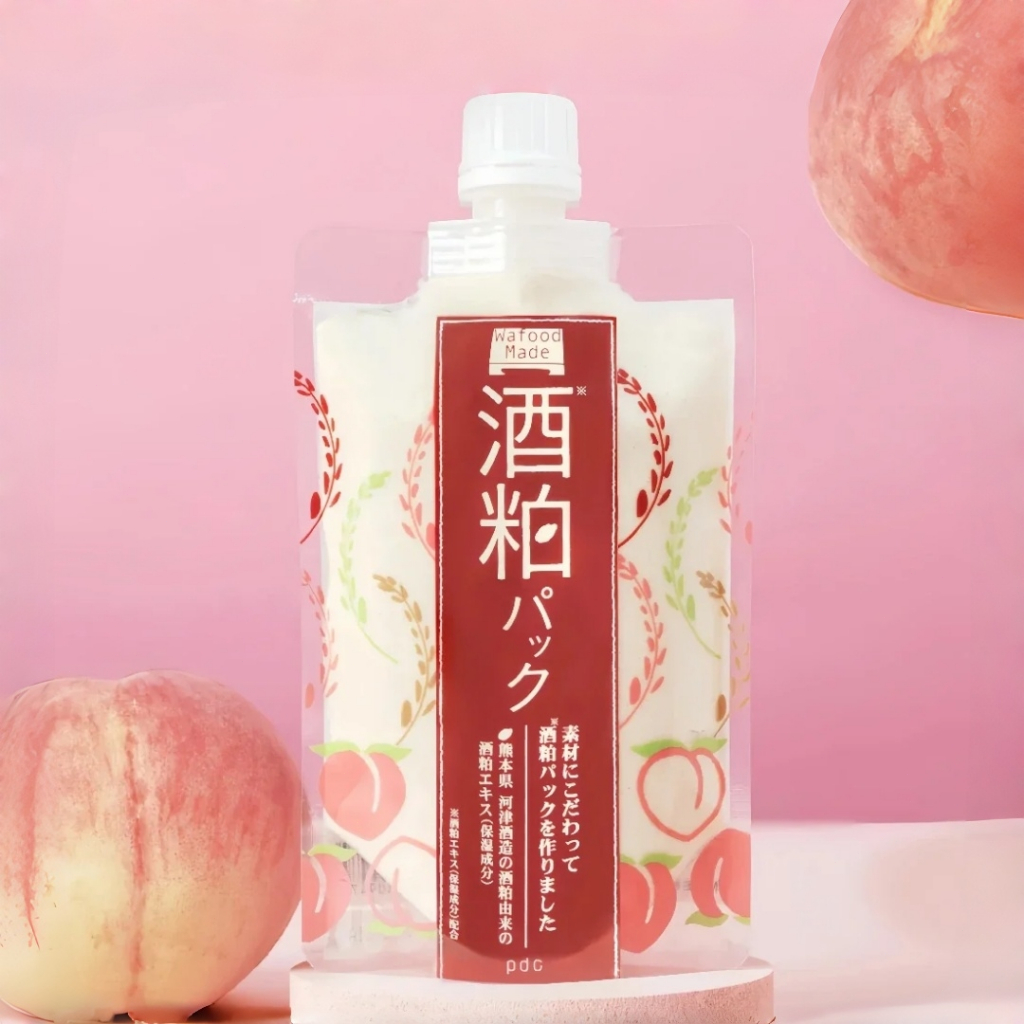Mặt Nạ Bã Rượu Sake PDC Wafood Made Sake Kasu Sake Lees Wash off Mask Pack 170g / Original Japan
