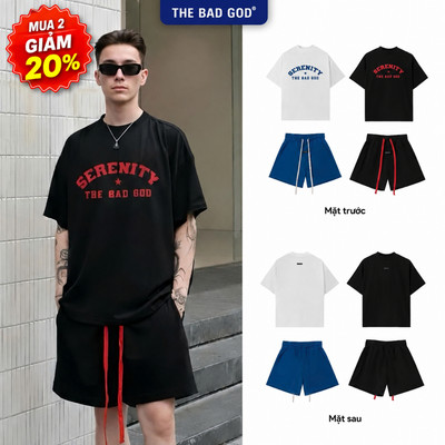 [MUA 2 GIẢM 20%] Combo 2 Set Bộ Nam The Bad God Devision Áo Thun Quần Short Vải Mềm Thoáng Mát Thấm Hút Mồ Hôi