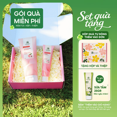 [Set Quà Tặng] Combo Dưỡng Thể & Kem Dưỡng Da Tay Cỏ Mềm | Quà tặng người yêu, mẹ, cô giáo