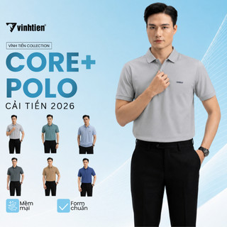 Áo Polo Nam, Áo Thun Nam Vĩnh Tiến Form Ôm Slimfit Dáng Trẻ, Thanh Lịch, Sang Trọng 329 - Nhiều Màu