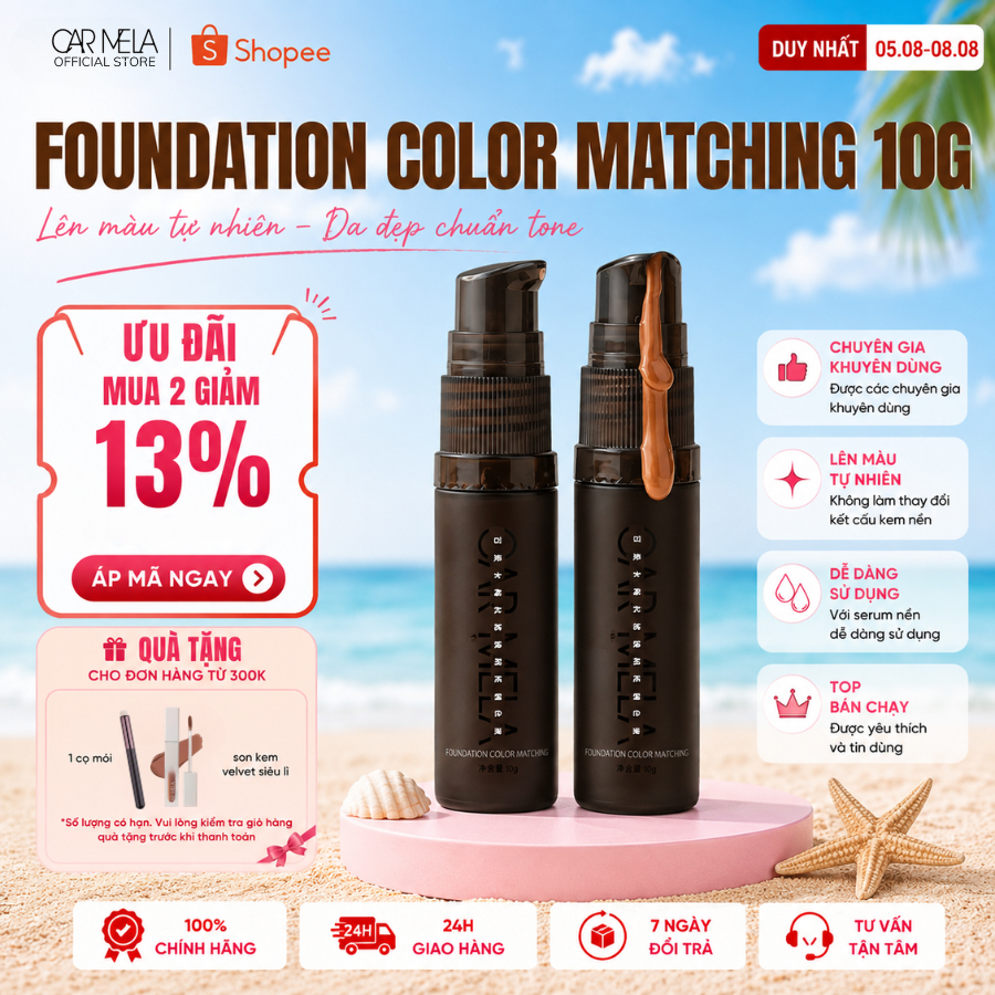 612 [NEW] DUNG DỊCH ĐA NĂNG ĐIỀU CHỈNH NỀN CARMELA - 10G