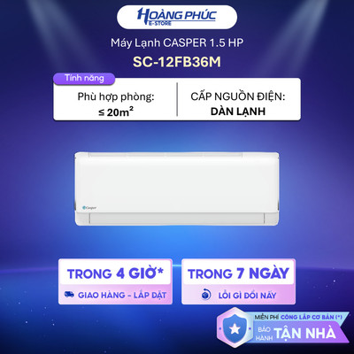 SC-12FB36M - Máy Lạnh CASPER Tiêu Chuẩn SC-12FB36M 1.5HP {Toàn Quốc}