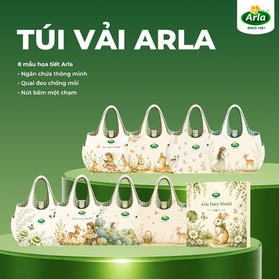 [QUÀ TẶNG] Túi vải Arla Arla baby&Me