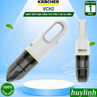 Máy hút bụi cầm tay dùng pin Karcher VCH2 - Pin li-ion - có lọc HEPA - Phù hợp hút bụi xe hơi - văn phòng