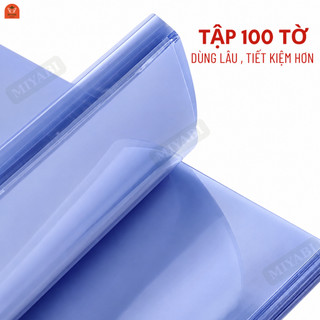 Bìa mica trong suốt A4 làm sổ TCT tập 100 tờ, tấm mika làm bìa sổ sách tài liệu, đồ dùng học tập