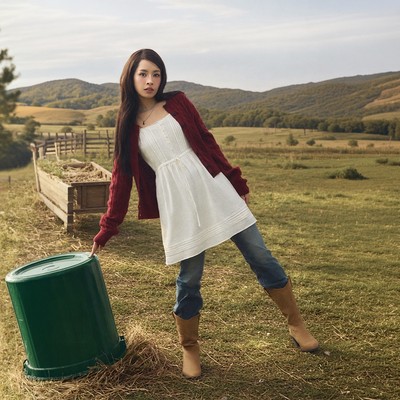 Đầm Hai Dây Mùa Hè WHO.A.U Dobby Layered Dress_WHOWG2441F