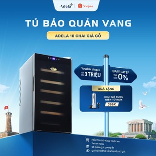 Tủ Bảo Quản Rượu Vang Adela 18 Chai Dung Tích 48L Làm Lạnh Bằng Chip BCW-50A