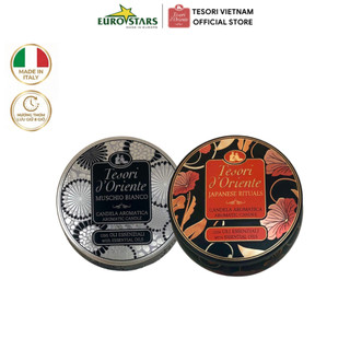 Nến Thơm Tesori d'Oriente Nhập Khẩu Ý (Hũ 109gr / 200gr / Set 3 Mini) - Giúp Thư Giãn, Khử Mùi Phòng, Lưu Hương Lâu