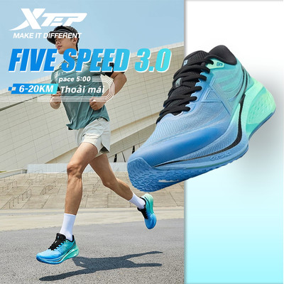 【xtep】Five Speed 3.0 Giày tập luyện tốc độ 5 cấp độ, tấm nylon bao quanh 270° + đế chống trượt và chống mài mòn