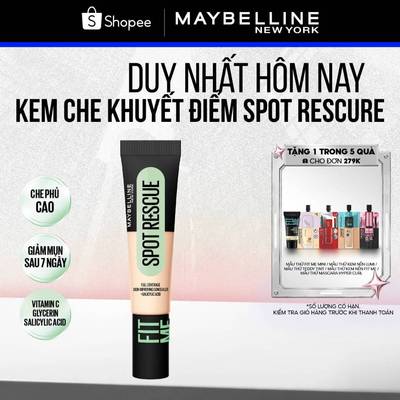 Kem che khuyết điểm FIT ME SPOT RESCUE che phủ cao, giảm mụn và dưỡng da MAYBELLINE NEWYORK 15ml​​