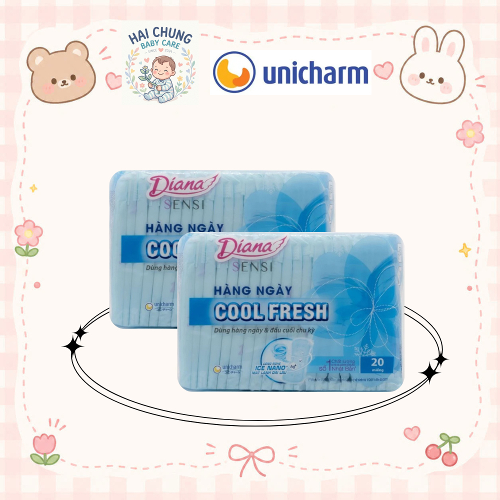 Băng Vệ Sinh Hằng ngày Diana Cool fresh 20 miếng