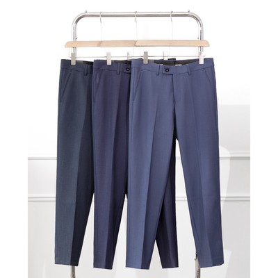 Quần Âu Nam MENTORIS Vải Polyester Cao Cấp,Form Slim Fit,Co Giãn Ít Nhăn,Phong Cách Công Sở MTR05S