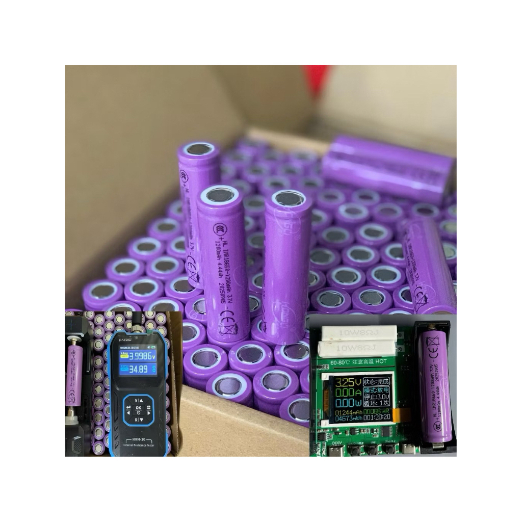 (COMBO 5) Cell Pin 18650 mới  ( 1200mAh,1800mAh,2000mAh,2500mAh,2600mAh )