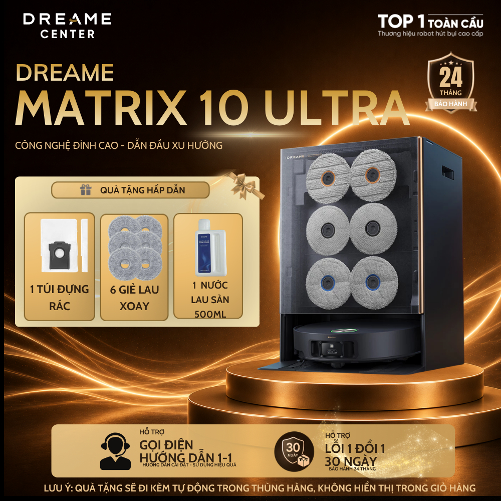 [Livestream] Robot Hút Bụi Lau Nhà Dreame Matrix 10 Ultra | Công Nghệ Multi-Mop™ | Vượt Vật Cản 8cm 