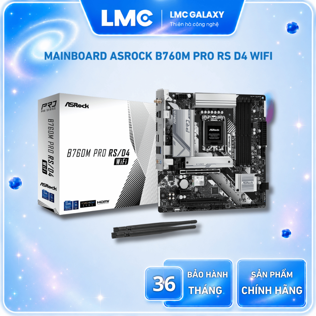 Mainboard ASRock B760M Pro RS/D4 WIFI
