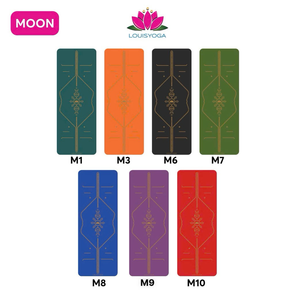 Thảm tập yoga LOUIS MOON, thảm tập yoga cao su thương hiệu louis yoga