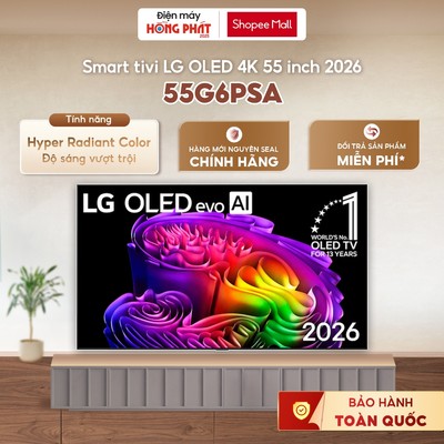 55G6PSA Smart Tivi OLED evo LG AI 4K 55 inch  [FREESHIP HCM]