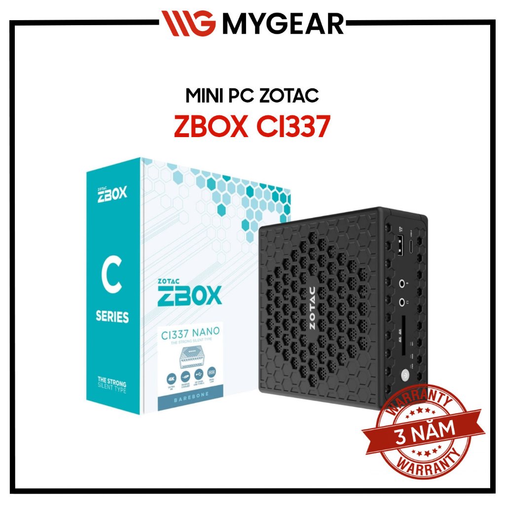 Mini PC ZOTAC ZBOX CI337 nano Intel N100 Barebone