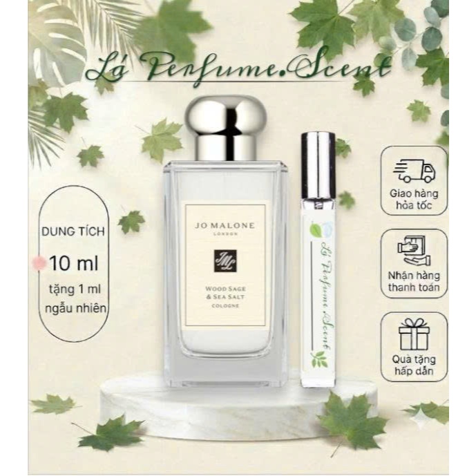 🌿 Nước Hoa Jo malone Wood Sage Sea Salt Cologne 10ml
