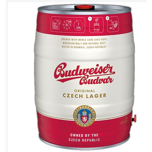 Bia Budweiser Budvar Original bom 5 lít