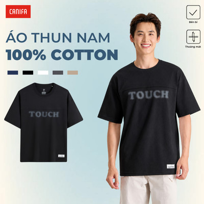 Áo phông nam CANIFA áo thun ngắn tay có hình in 8TS26C002