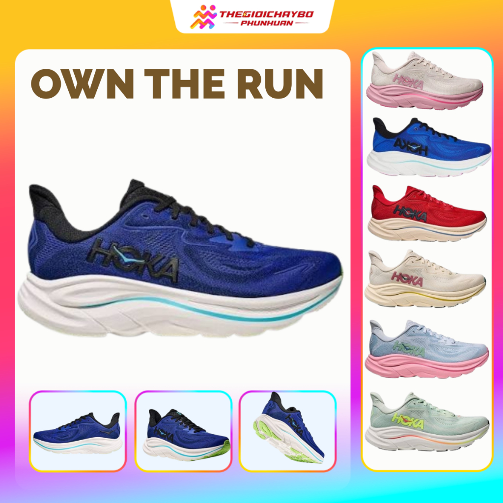 [Voucher 28%] Hoka Clifton 10 - Giày Chạy Bộ Hoka Nam Nữ Chính Hãng