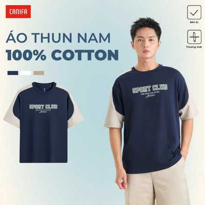 Áo phông nam CANIFA có hình in 8TS26S015
