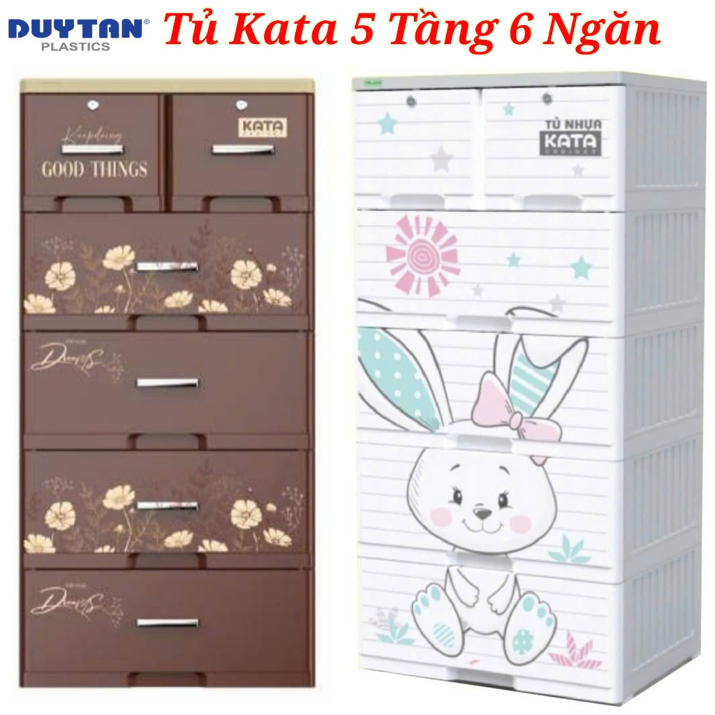 💥Tủ Quần Áo Nhựa KATA 5T-6N - NHIỀU MẪU XINH Nhựa Duy Tân Ngăn Kéo Tiện Lợi 💥 Tổng Kho Giá Rẻ SG 💥