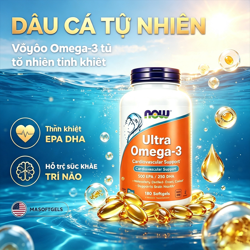 Viên nang Now D3 & K2 1000IU/45mcg 120 viên chăm sóc sức khỏe xương khớp cơ thể