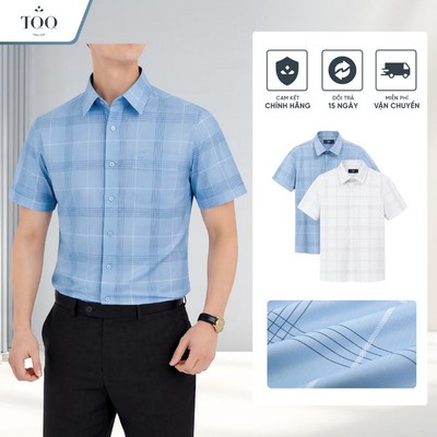 Áo Sơ Mi Kẻ Caro Nam Công Sở Có Túi Không Nhăn Sang Trọng Đi Làm Gặp Đối Tác TQQ K666CB