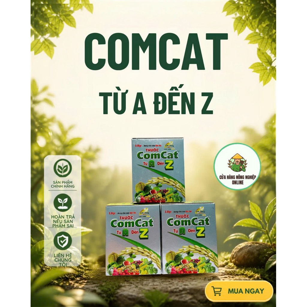 Comcat từ A - Z Điều hoà sinh trưởng | Hỗ trợ nảy mầm, ra rễ phát triển toàn diện cho cây trồng