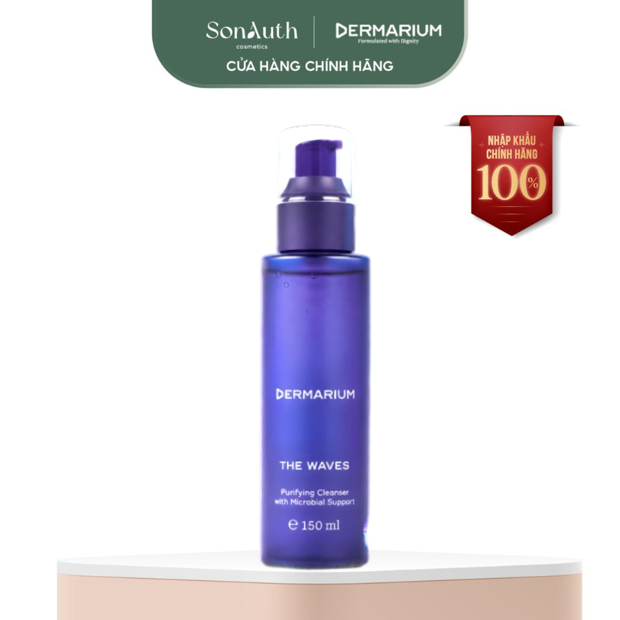 Sữa rửa mặt sạch sâu cho da dầu mụn 2% BHA Dermarium The Waves Purifying Cleanser