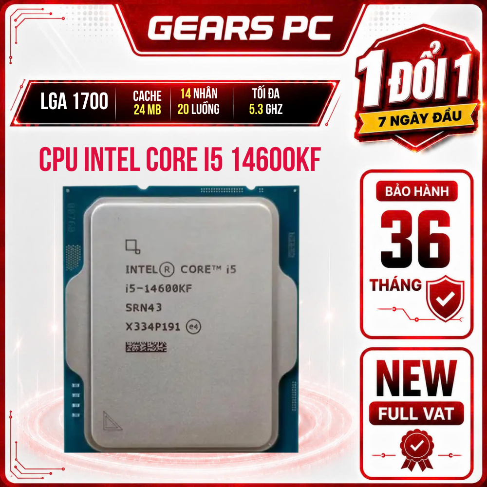 [FULL VAT] CPU Intel Core i5 14600K/14600KF New Tray - Bảo hành 36 tháng