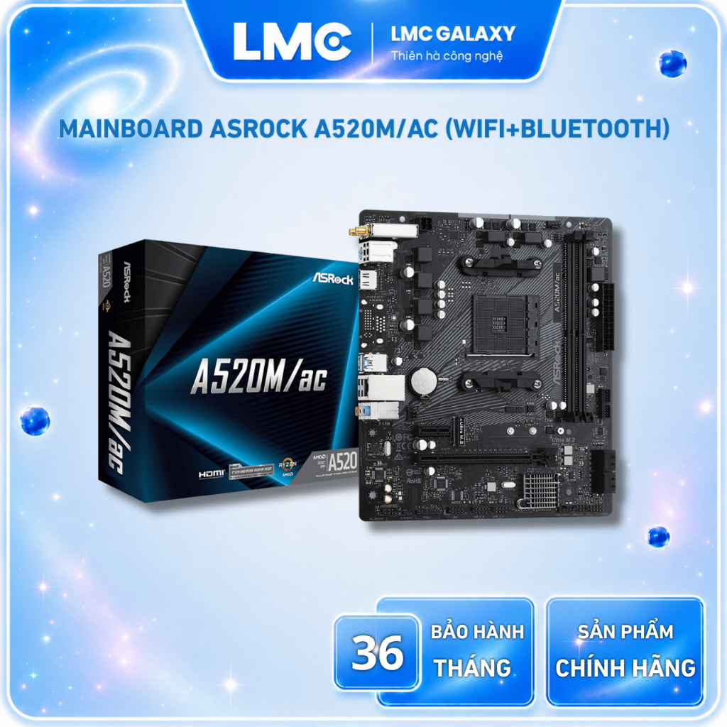 Mainboard Asrock A520M/ac WIFI